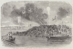 La batería de morteros francesa ante Sveaborg